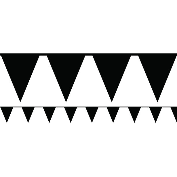 Black Paper Bunting - 4.5m – product image 1