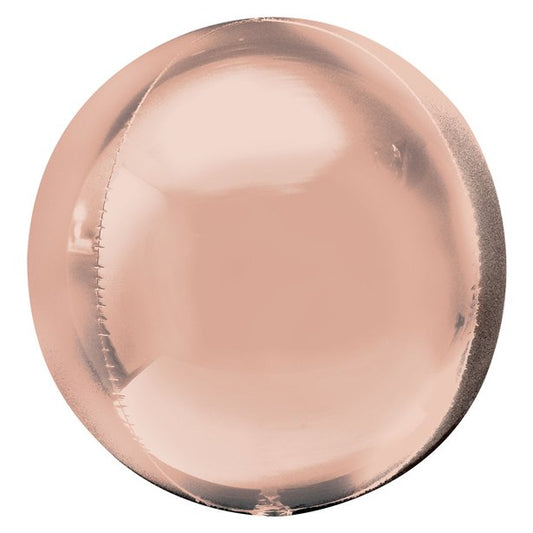 Rose Gold Orbz Balloon - 21" (BULK)