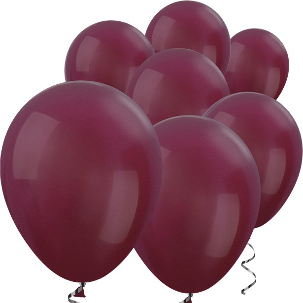 Burgundy Metallic Mini Balloons - 5" Latex Balloons (100pk)