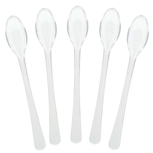 Clear Plastic Mini Spoons (40pk)