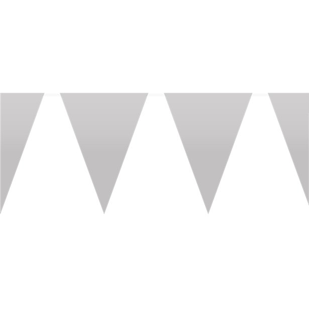 Silver Plastic Bunting - 10m – product image 1