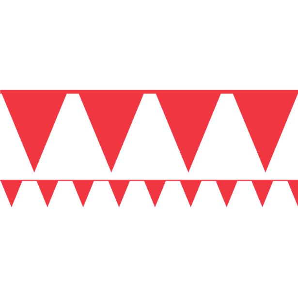 Red Paper Bunting - 4.5m – product image 1