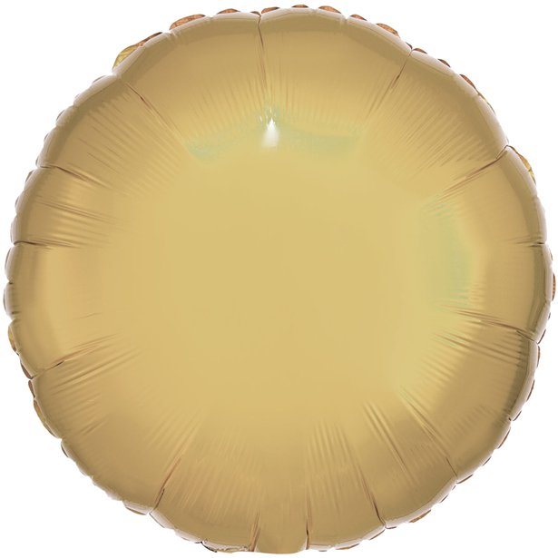 Silk Lustre White Gold Round Foil Unpackaged - 18"