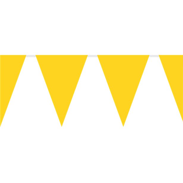 Yellow Plastic Bunting - 10m – product image 1