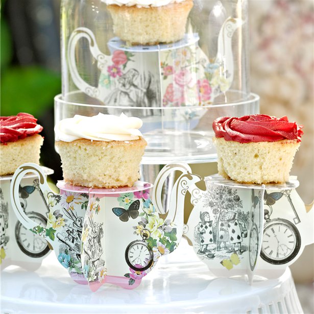 Alice in Wonderland Teapot Cake Stands - 8cm (6pk) – product image 2