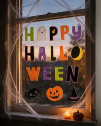 Hallo-Ween Friends Window Gel Clings