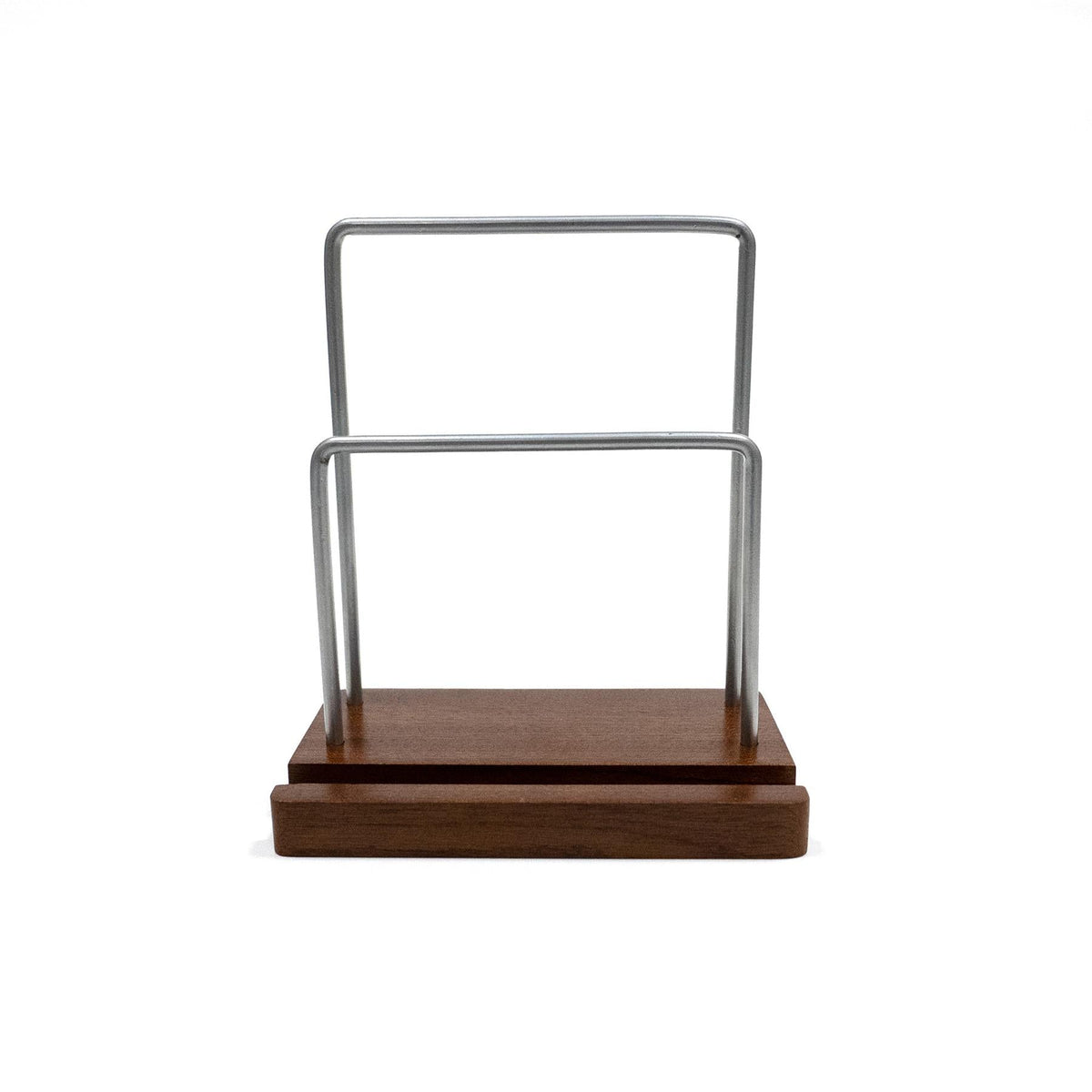 Vinyl LP Display Stand & Shelf  Walnut Finish | M&W	