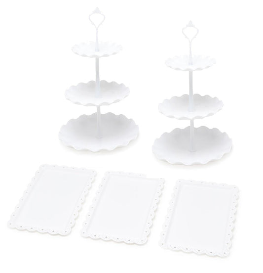 Round Cake Stand & Appetiser Tray Set | Pukkr	