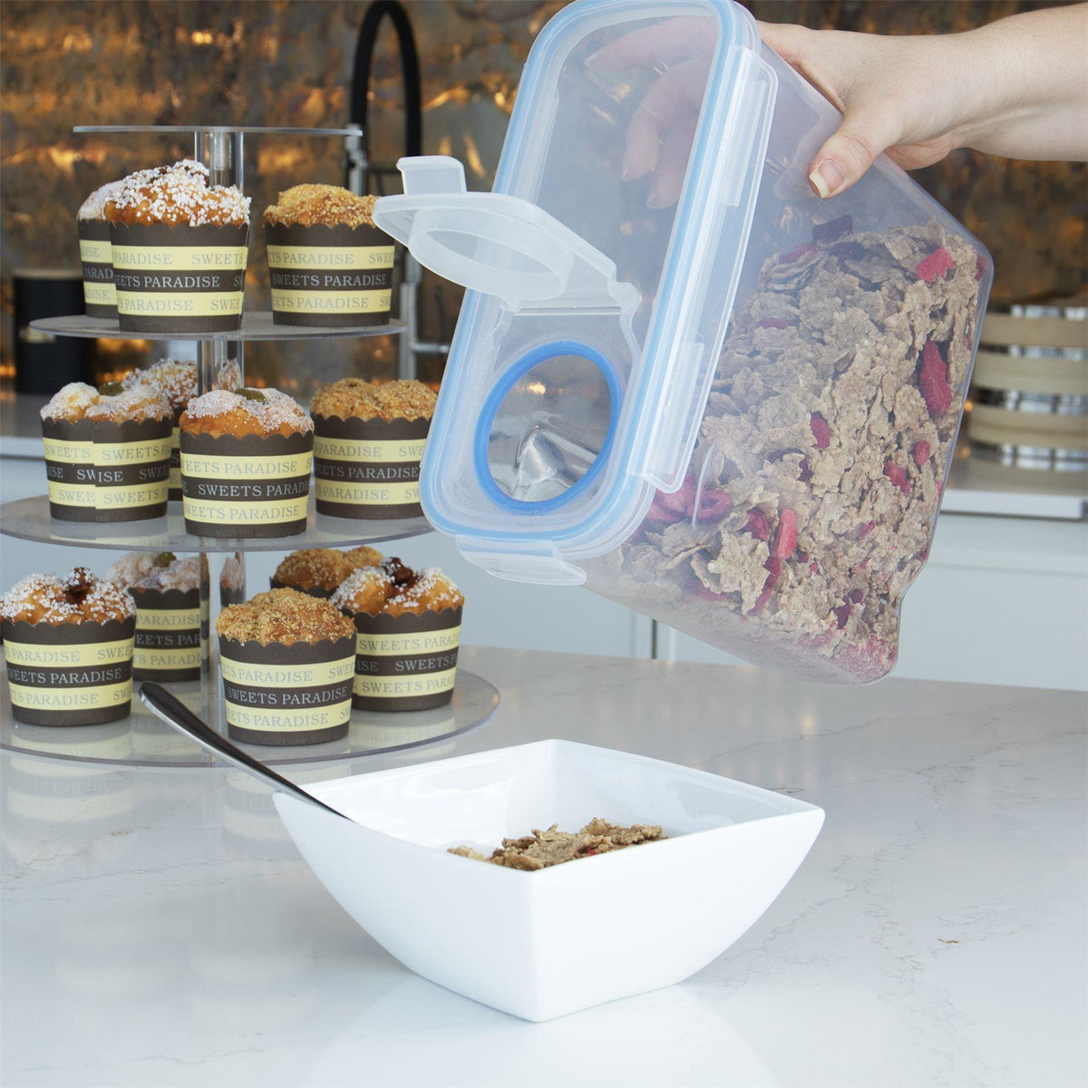 Cereal Containers 2.4L - Set of 4 | Pukkr	