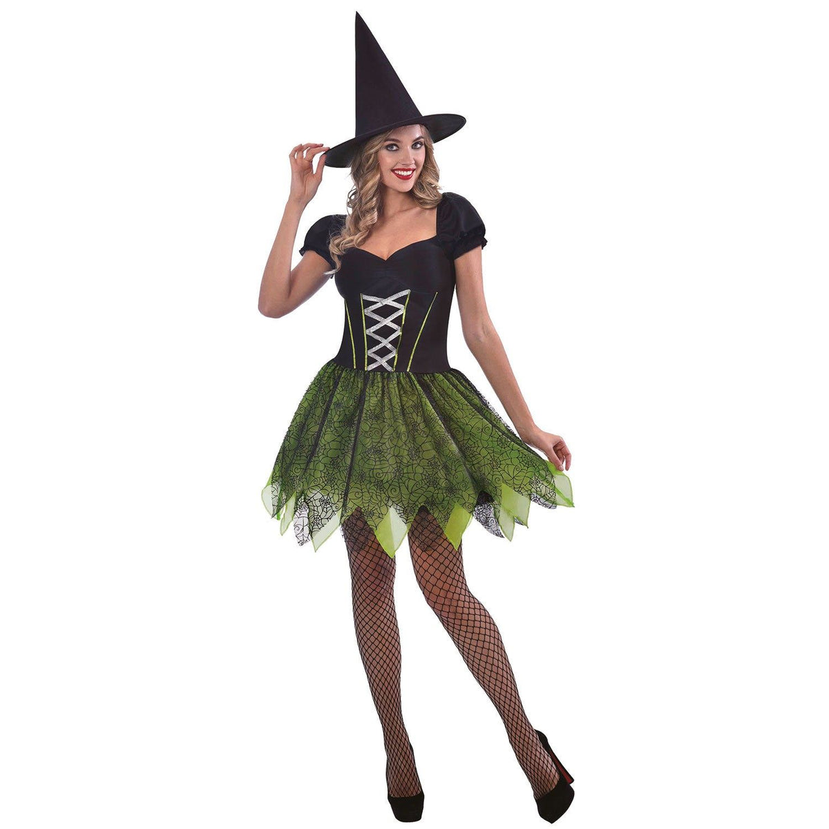 Green Spider Witch - Adult Costume