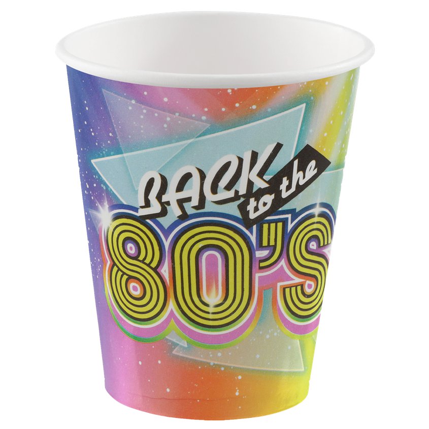 80's Paper Cups - 270cm (10pk) – product image 3