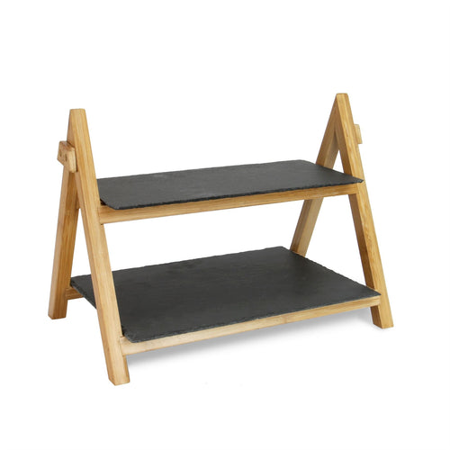 2 Tier Slate Cake Stand | M&W	