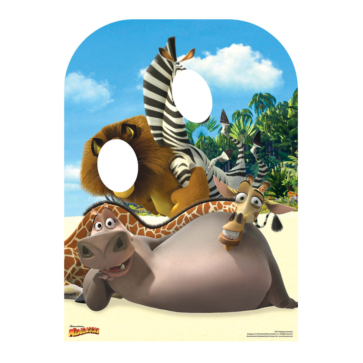 SC971 Madagascar Stand-In Cardboard Cut Out Height 130cm – product image 1