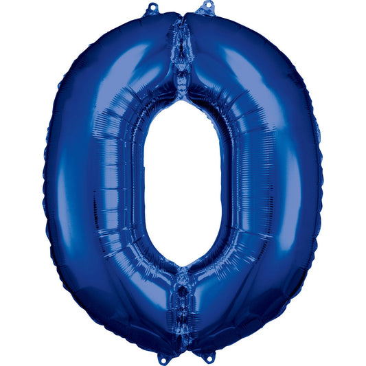 Number 0 Foil Balloon - 34" - Various Colours