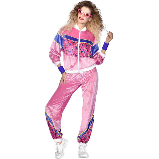 80's Velour Joggersuit - Adult Costume