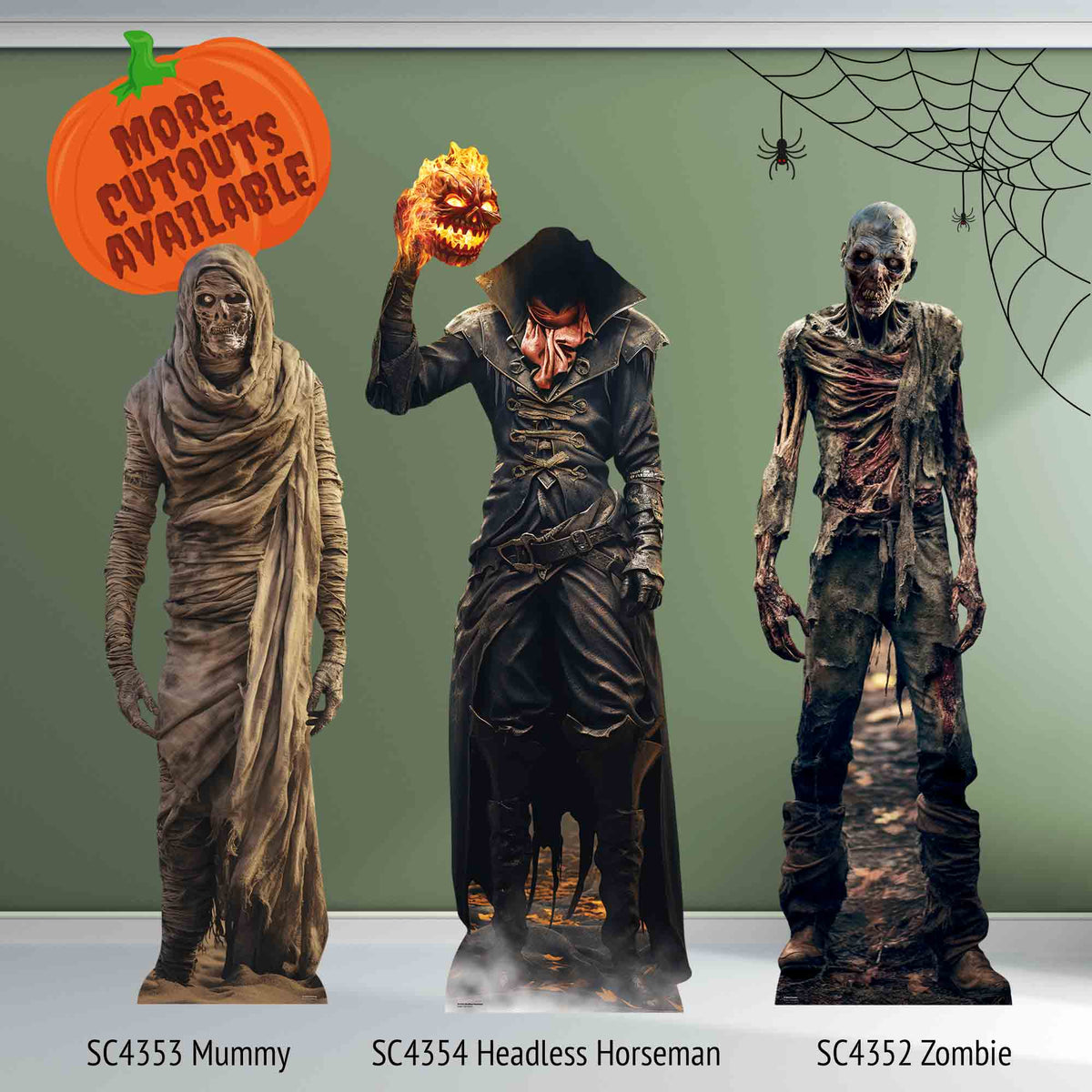 SC4352 Zombie Skeleton Cardboard Cut Out Height 185cm – product image 5
