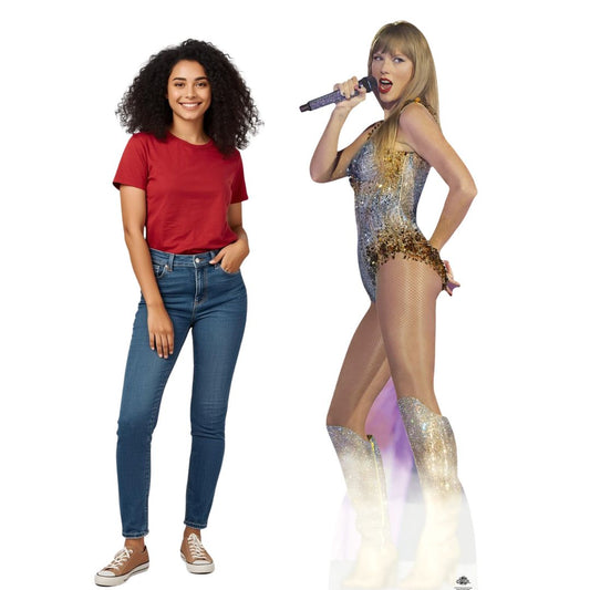 CS1227 Taylor On Stage Height 183cm Lifesize Cardboard Cut Out With Mini