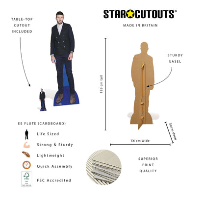 CS1283 Michael Carrick Cardboard Cutout Height 189cm