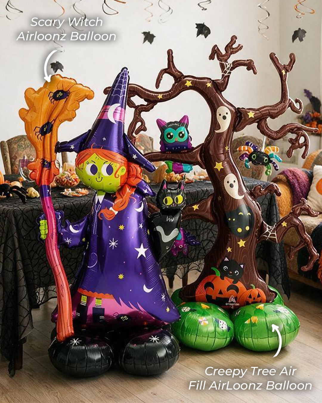 Creepy Tree Balloon Backdrop Bundle (4pk)