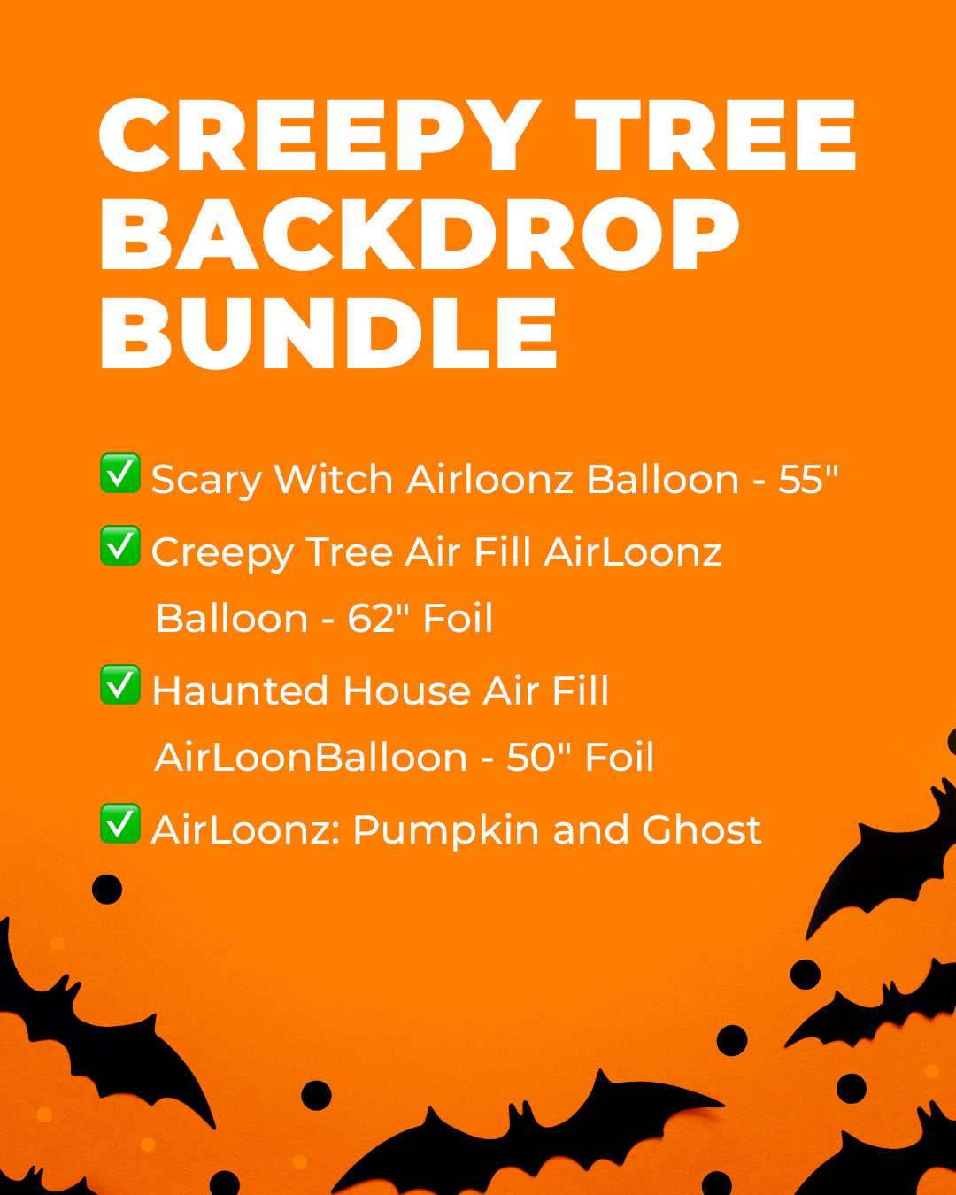 Creepy Tree Balloon Backdrop Bundle (4pk)