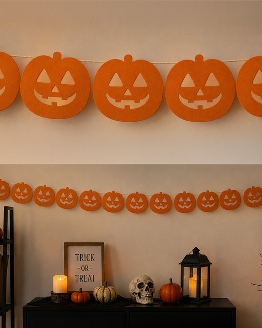 Pumpkin Tissue Paper Garland - 3m