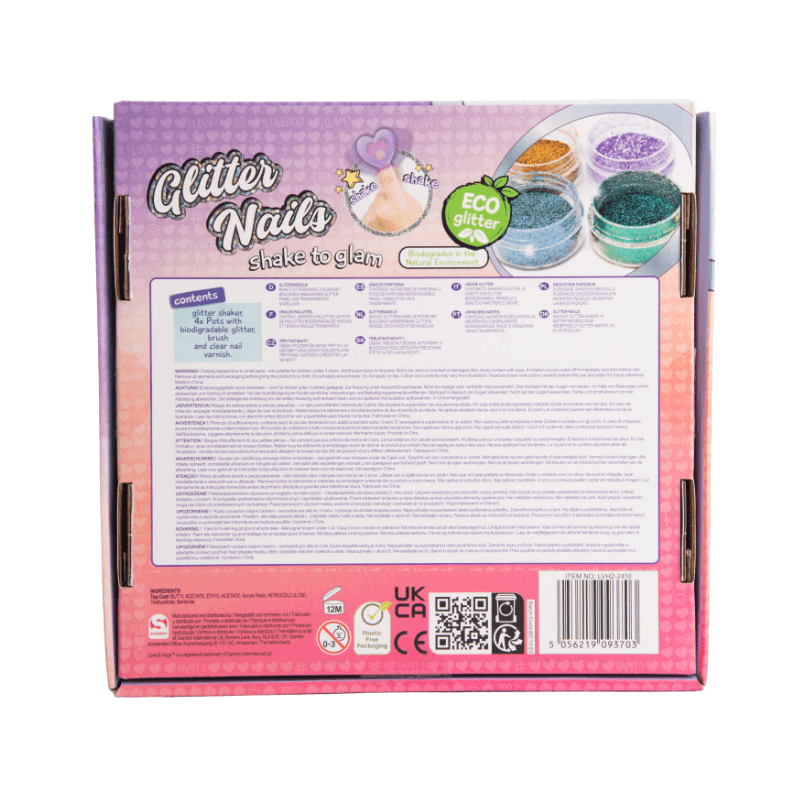 Love & Hugs Eco Friendly Glitter Nail Kit – product image 2