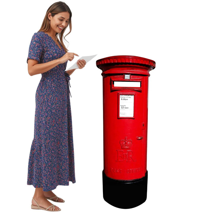 SC147 Post Box Cardboard Cut Out Height 144cm – product image 1