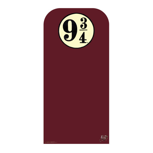 SC4451 Hogwarts Express Platform 9¾  Harry Potter  Backdrop -  Sailboard Cardboard Cut Out Height 193cm