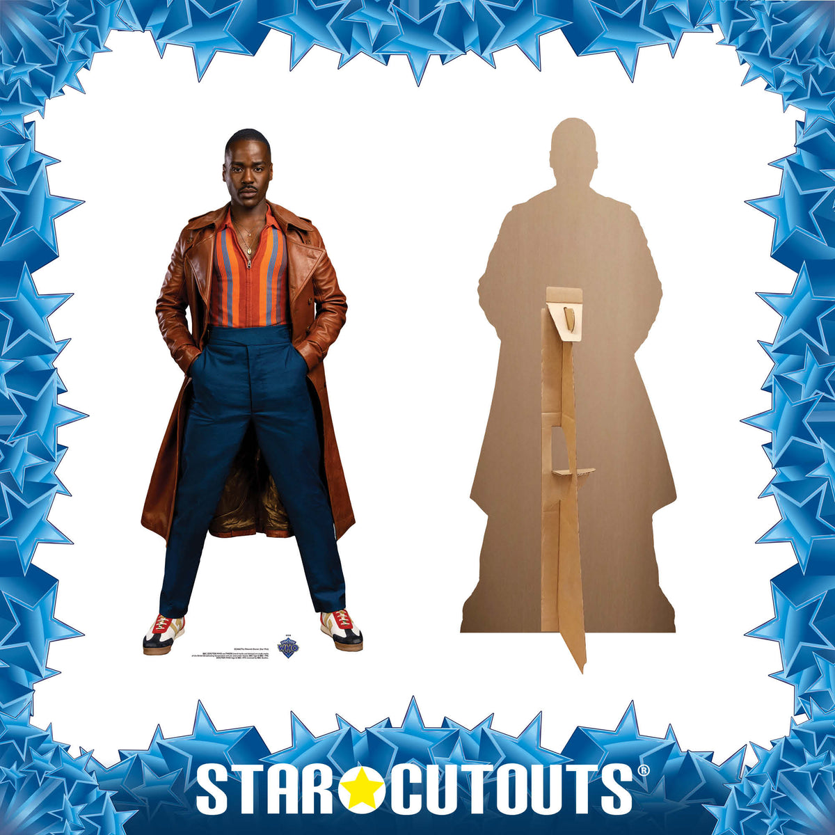 SC4462 15th Doctor Who Ncuti Gatwa Star Mini Cardboard Cut Out Height 91cm – product image 3