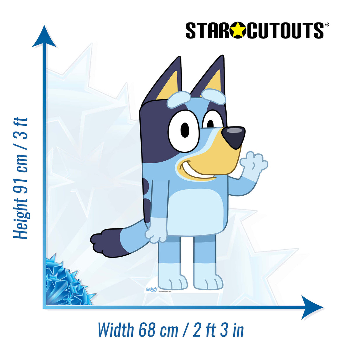 SC4463 Bluey Cardboard Cut Out Height 91cm – product image 2