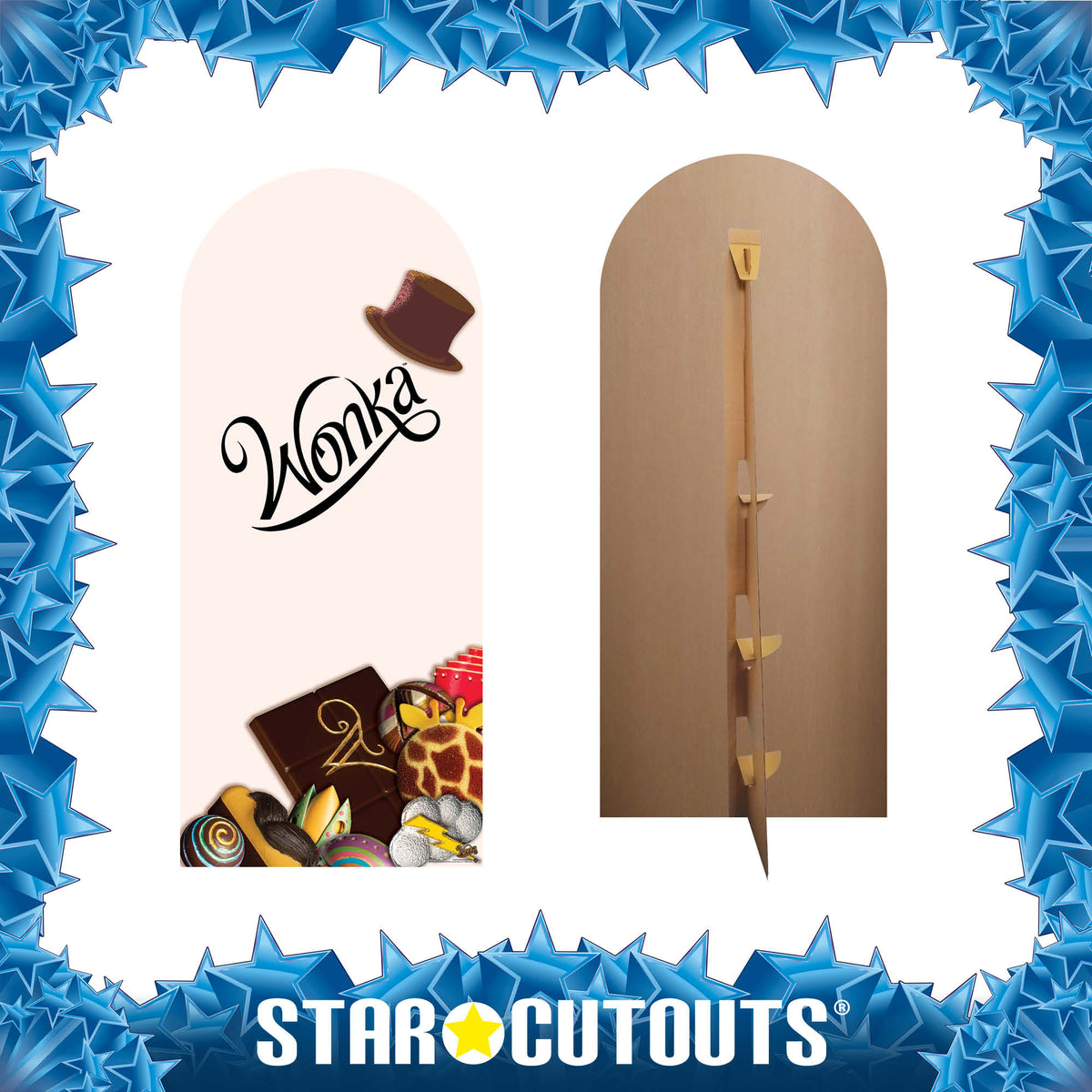 SC4495 Wonka Chocolate Bar Backdrop Single Cardboard Cut Out Height 185cm – product image 3
