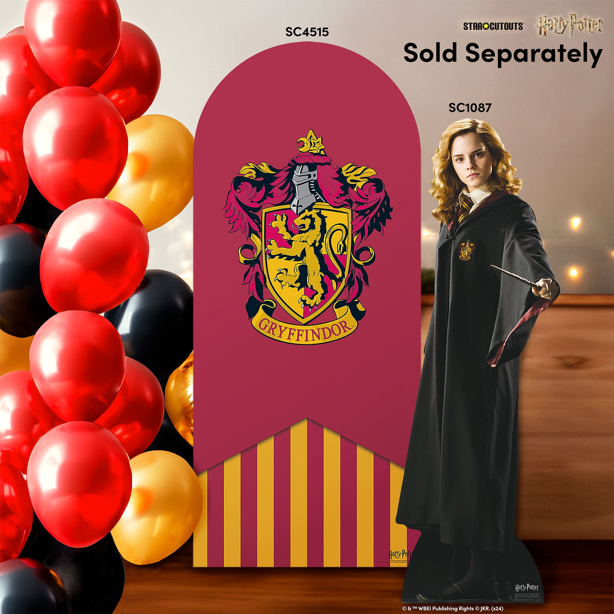 SC4515 Gryffindor Backdrop Single Harry Potter Cardboard Cut Out Height 185.00cm – product image 3