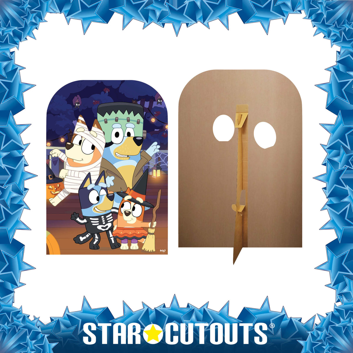 SC4537 Bluey Halloween Stand-In Cardboard Cut Out Height 131cm