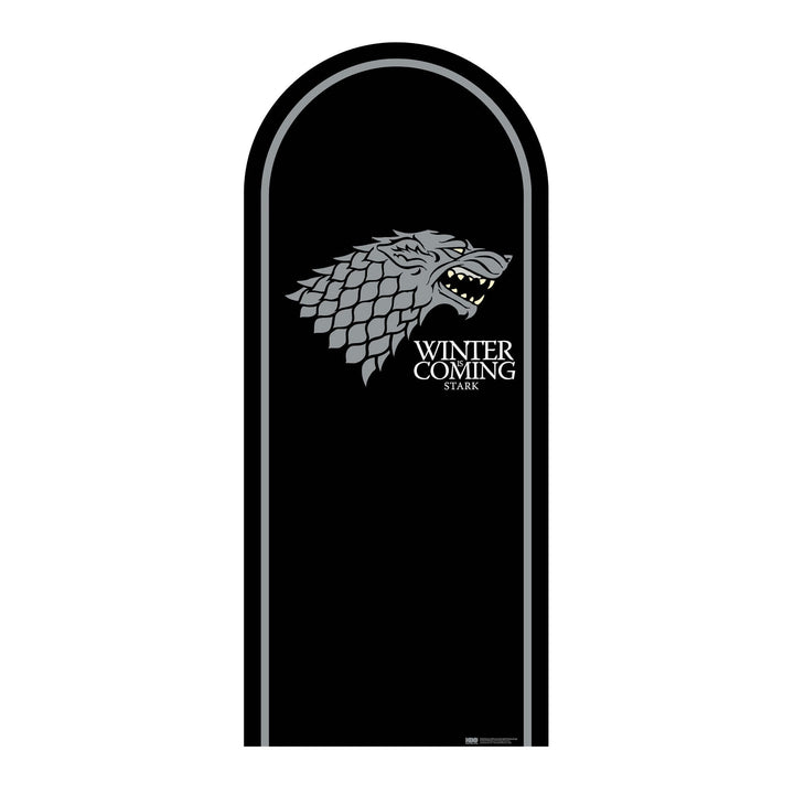 SC4541 Game of Thrones Stark Motif Sigil Backdrop Cardboard Cut Out Height 185cm – product image 1