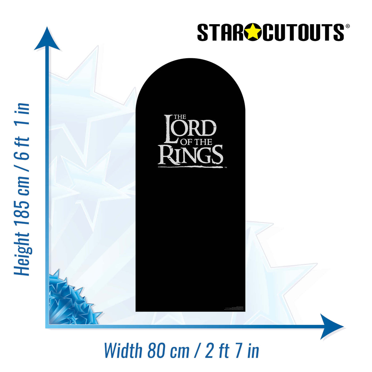 SC4560 Lord of the Rings Logo Backdrop Single Cardboard Cut Out Height 185cm – product image 2