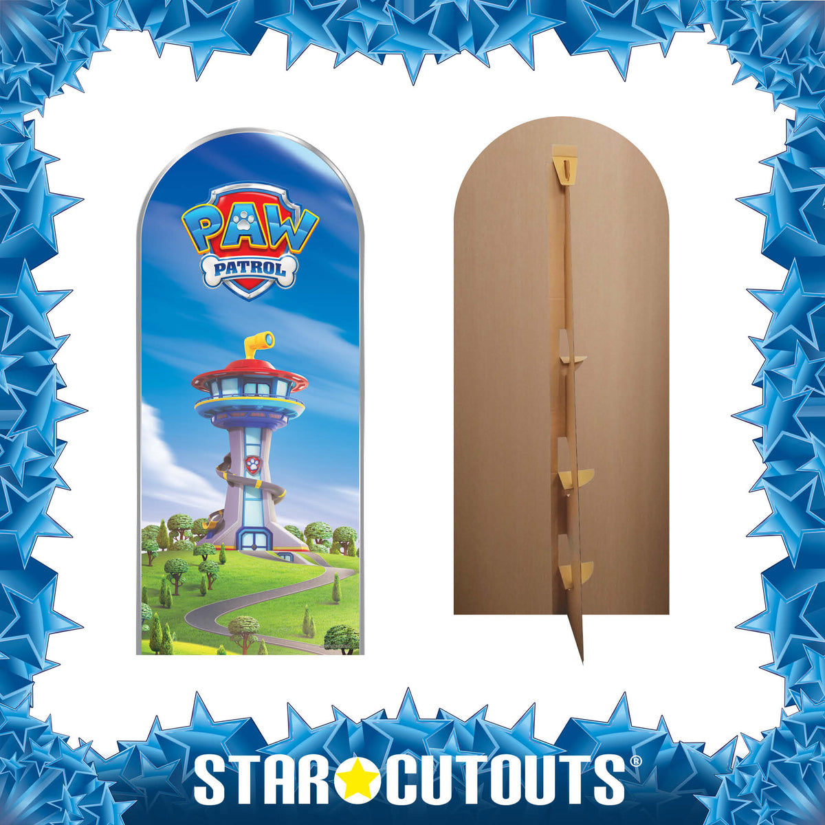 SC4603 Paw Patrol Logo Tower Backdrop Single Cardboard Cutout Height 185cm Paw Patrol Cardboard Cutouts UK | Kids Party Decorations – product image 3