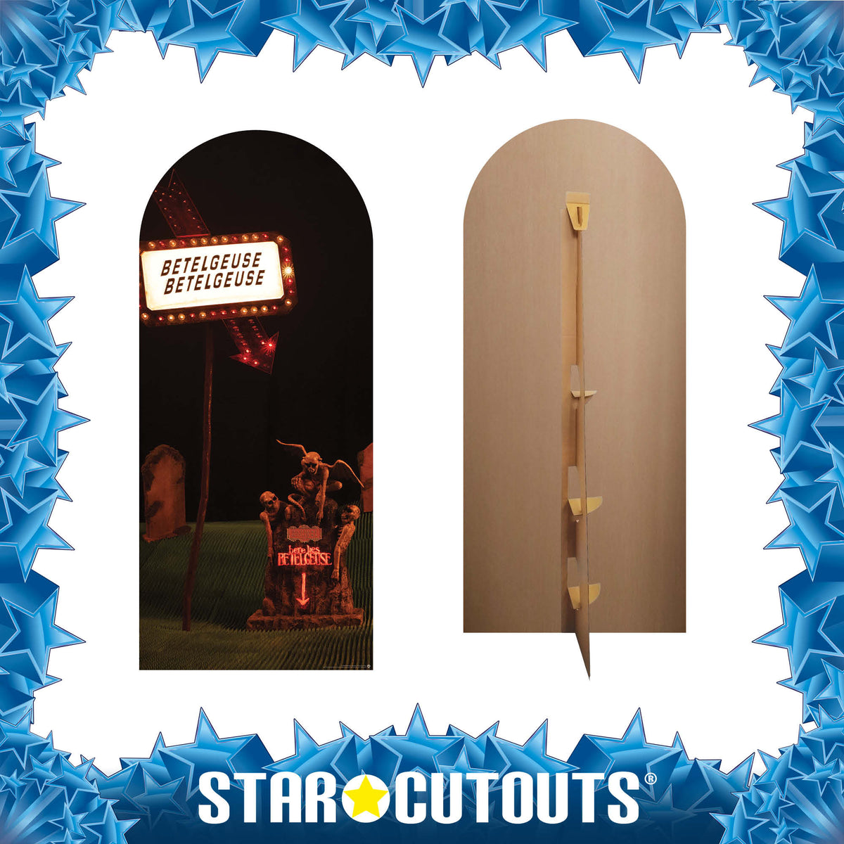SC4650 Beetlejuice Here Is Backdrop Single Cardboard Cut Out Height 185cm – product image 3