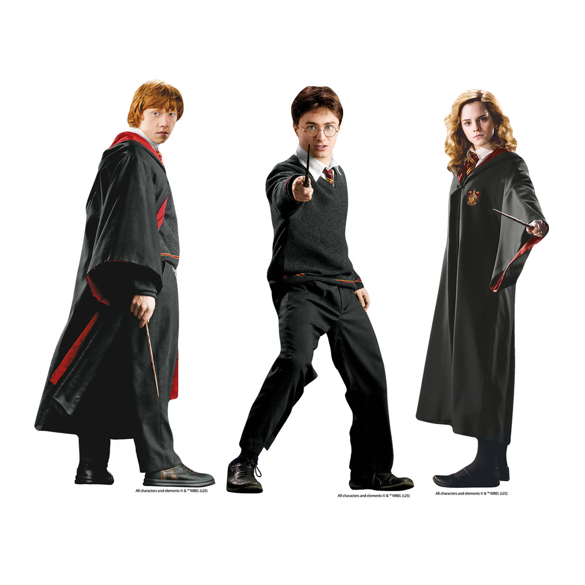 SC4739 Harry Potter, Hermione Granger & Ron Weasley Shelf Top Pack Cardboard Cutouts Height 31cm – product image 1