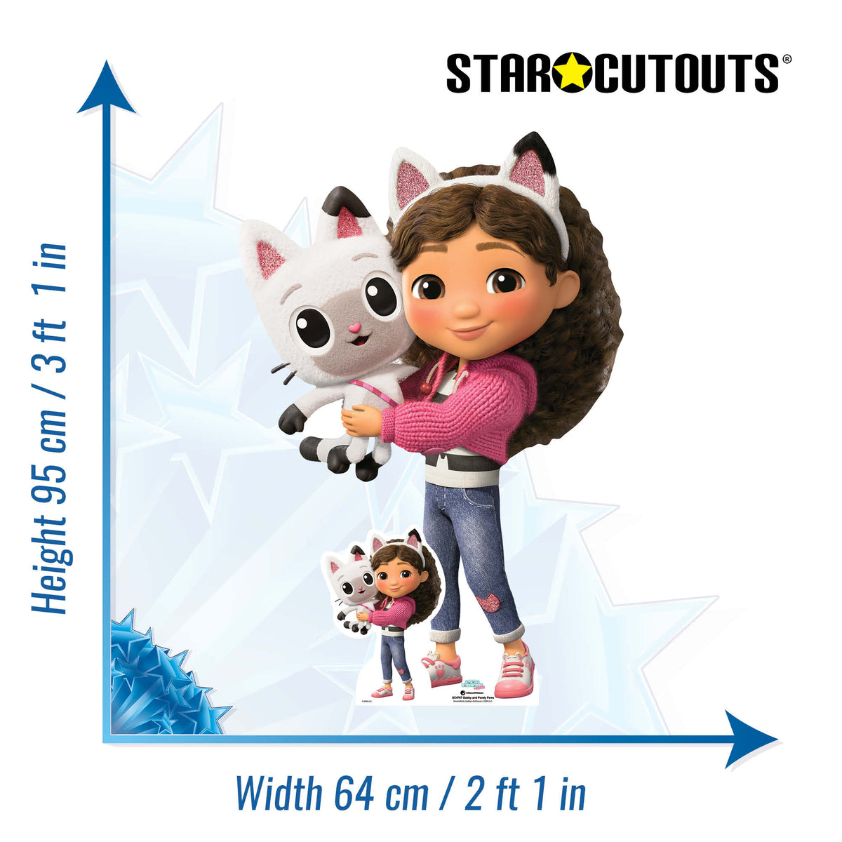 SC4767 Gabby and Pandy Paws Star Mini from Gabby's Dollhouse Movie Cardboard Cutout Height 95cm – product image 2