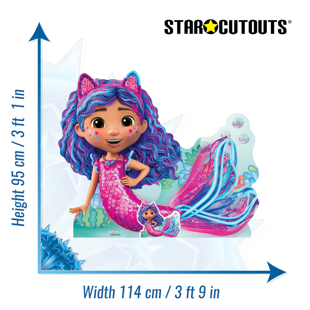 SC4769 Mermaid Gabby from Gabby's Dollhouse Movie Cardboard Cutout Height 95cm – product image 3