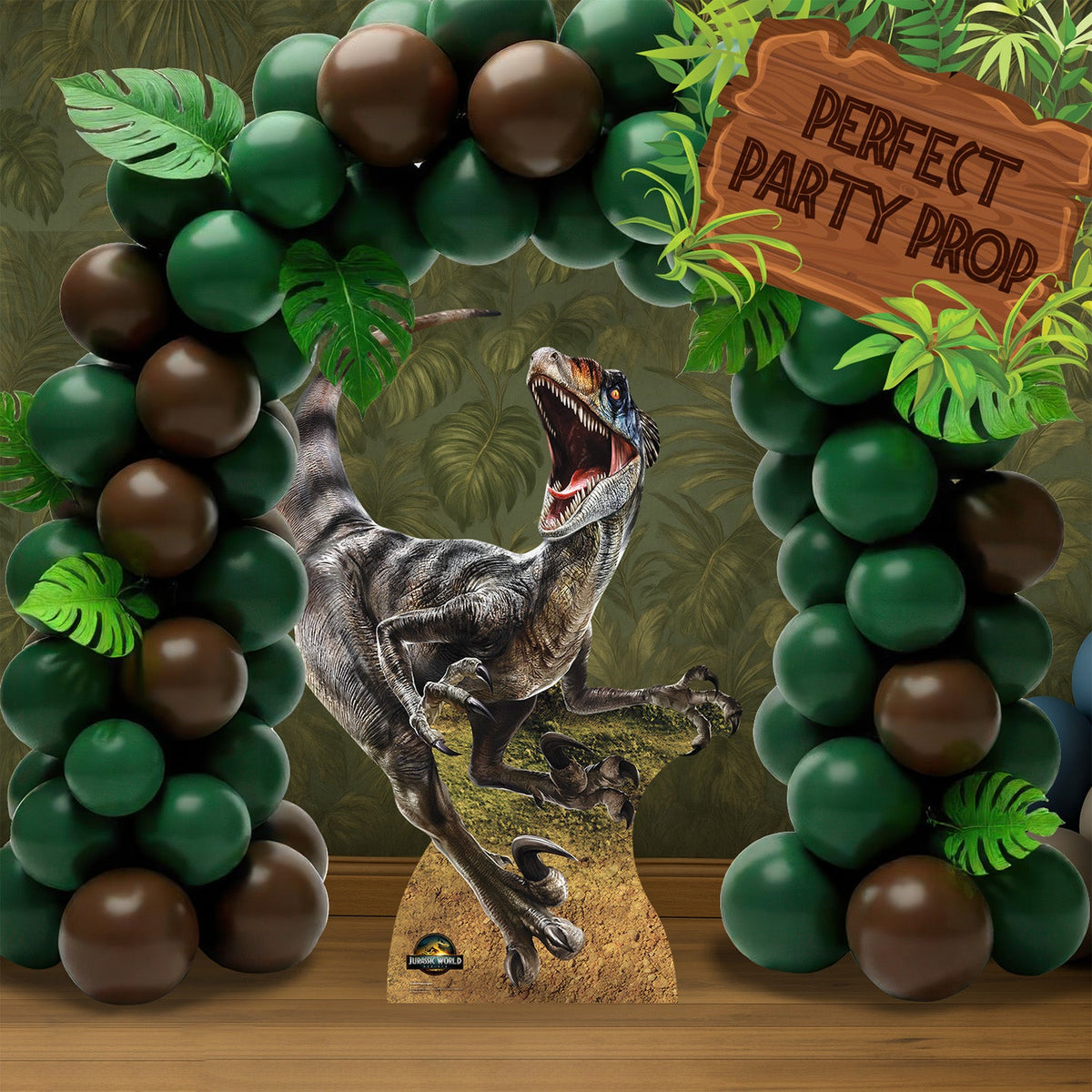 SC4859 Velociraptor Dinosaur Jurassic World Rebirth Cardboard Cut Out Height 144cm – product image 4
