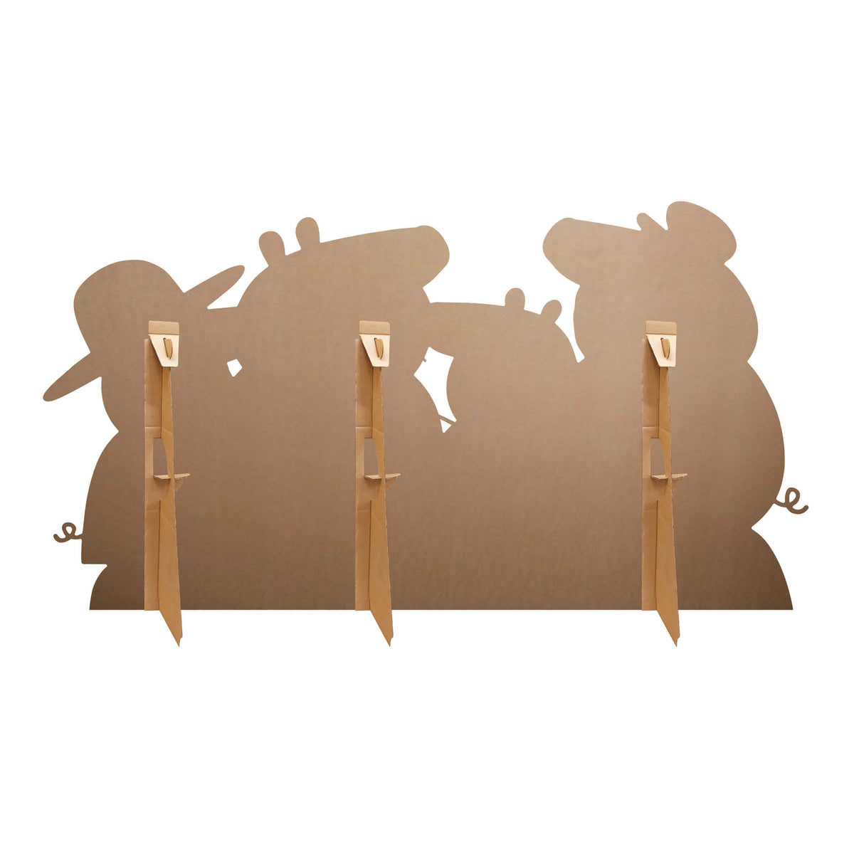 SC4861 Peppa Pig Family Group Cutout - Peppa, George, Mummy, Daddy, Grandpa, Granny and Baby Evie Pig Cardboard Cut Out Height 91cm – product image 3