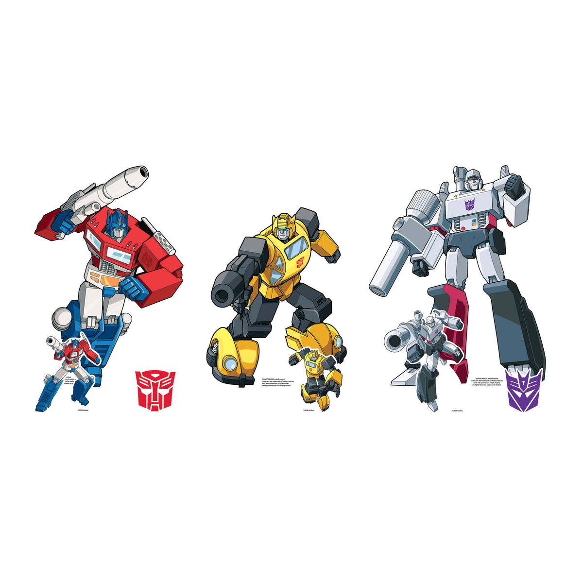SC4884 Transformers Retro Bundle Pack Party Favour Birthday Room Decoration Eight Cardboard Cutouts Max Height 63cm – product image 4