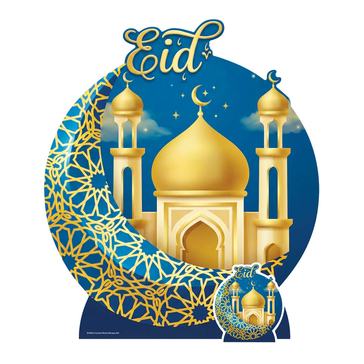 SC4902 Crescent Moon Mosque Eid Decoration Cardboard Cutout Height 87cm – product image 1