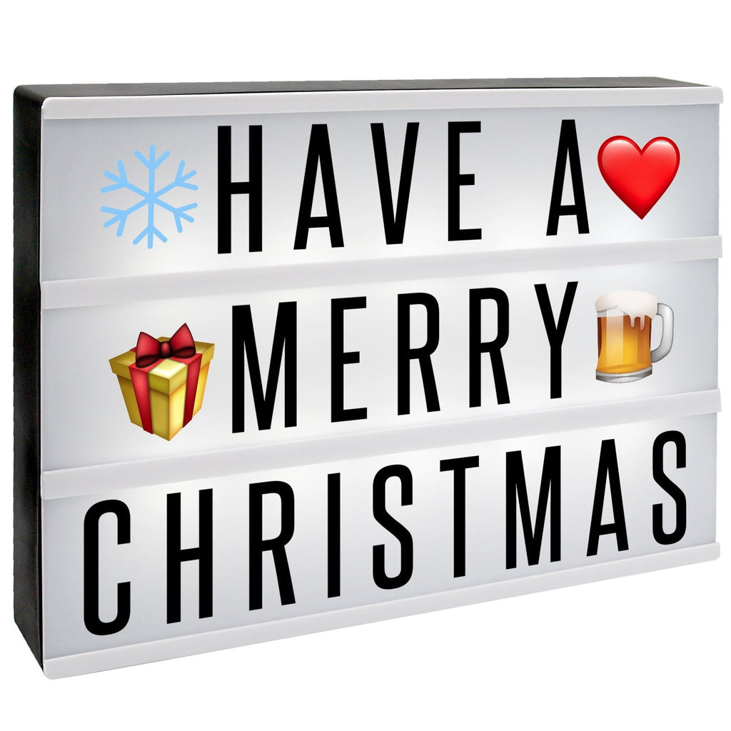 A4 Lightbox with 205 Letters & Emoji | Pukkr	