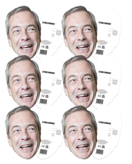 SMP456	Nigel Farage 6 Pack Masks