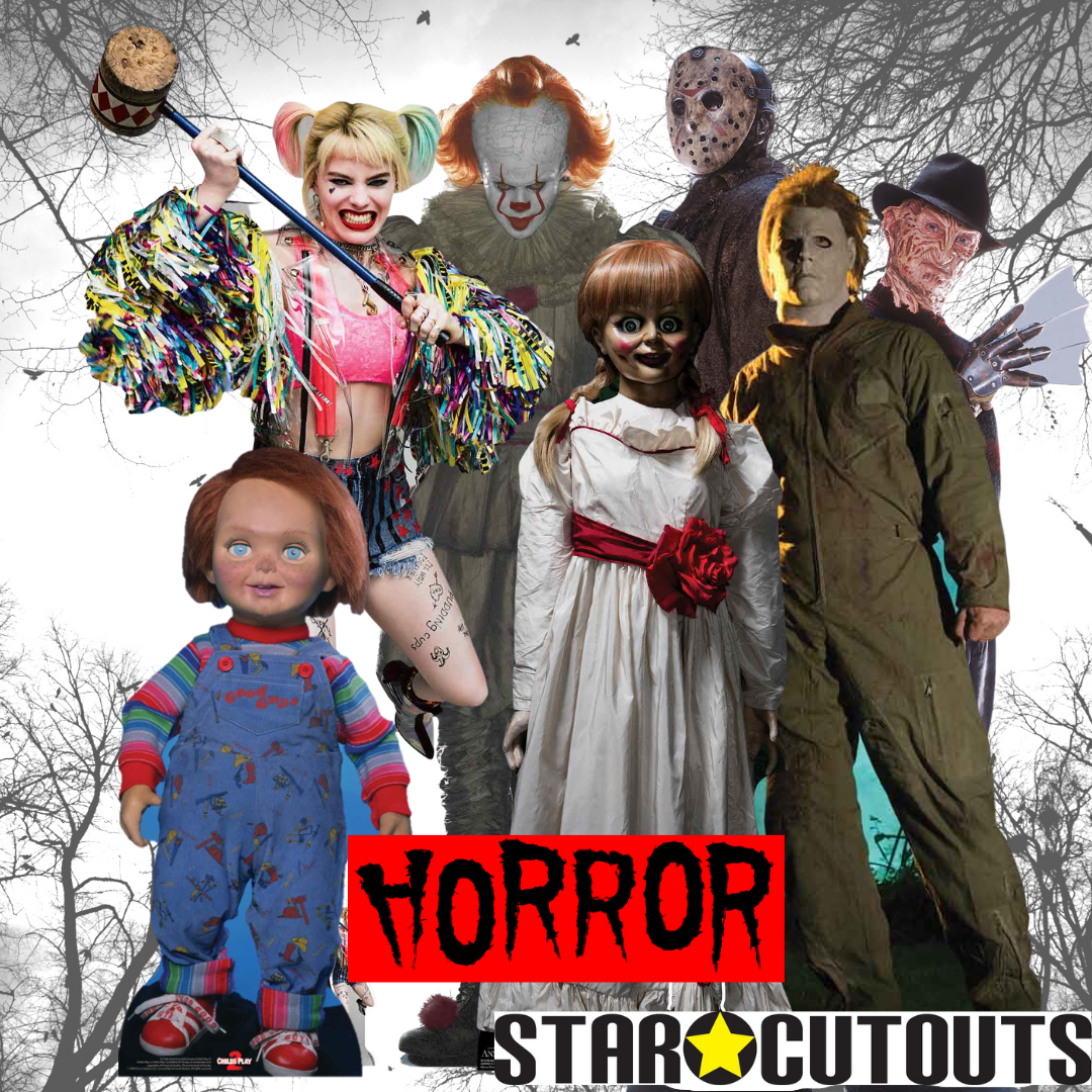 SC1070 Scary Female Clown Cardboard Cut Out Height 178cm