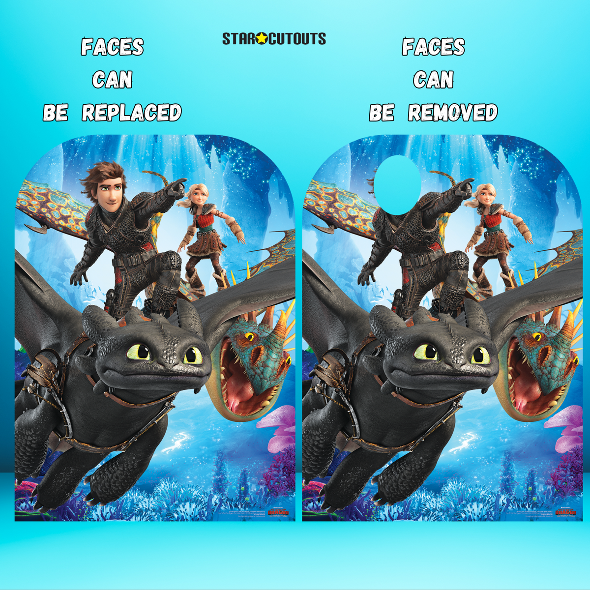 SC1301 How to Train Your Dragon 3 Stand-In Toothless Hiccup Stormfly Astrid Cardboard Cut Out Height 130cm – product image 4