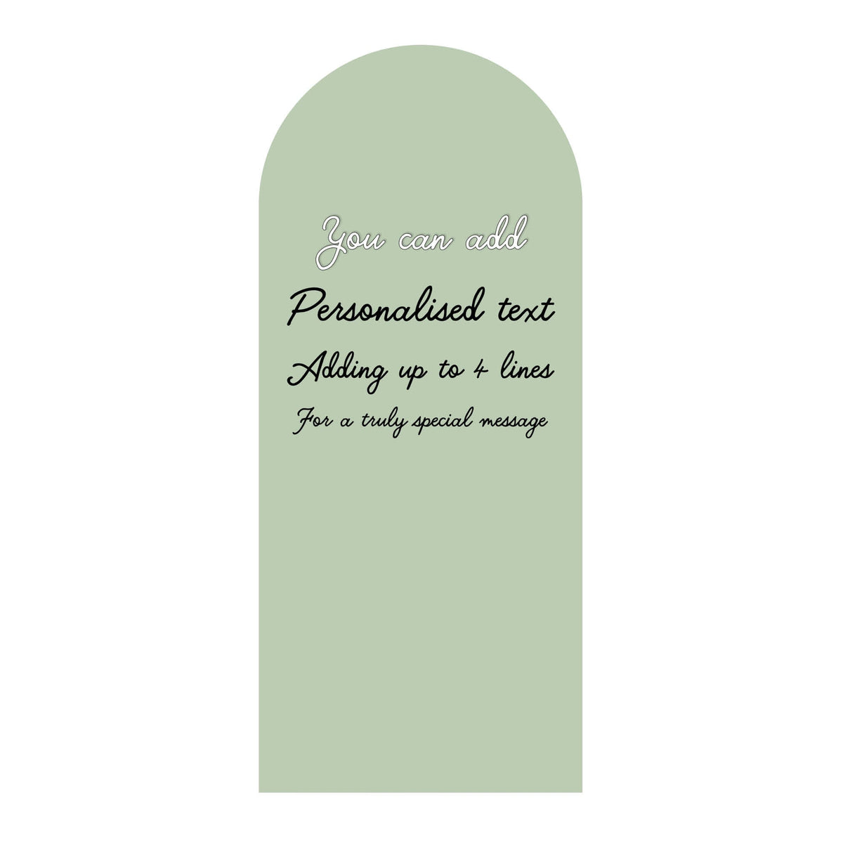 XQ004 Sage Green Sailboard Cardboard Cut Out Height 185cm Width 80cm – product image 1