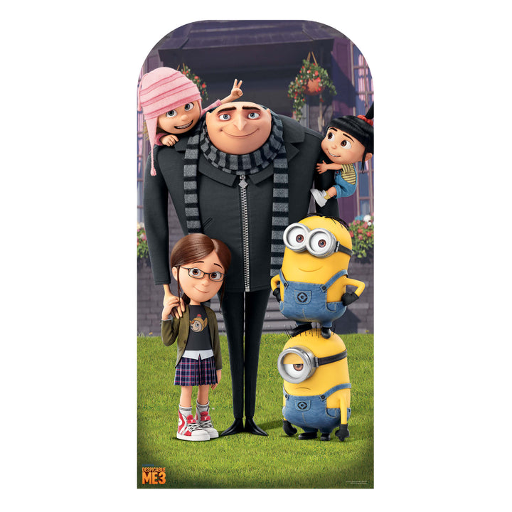SC1045 Despicable Me Adult and Child Stand-In Cardboard Cut Out Height 185cm – product image 1